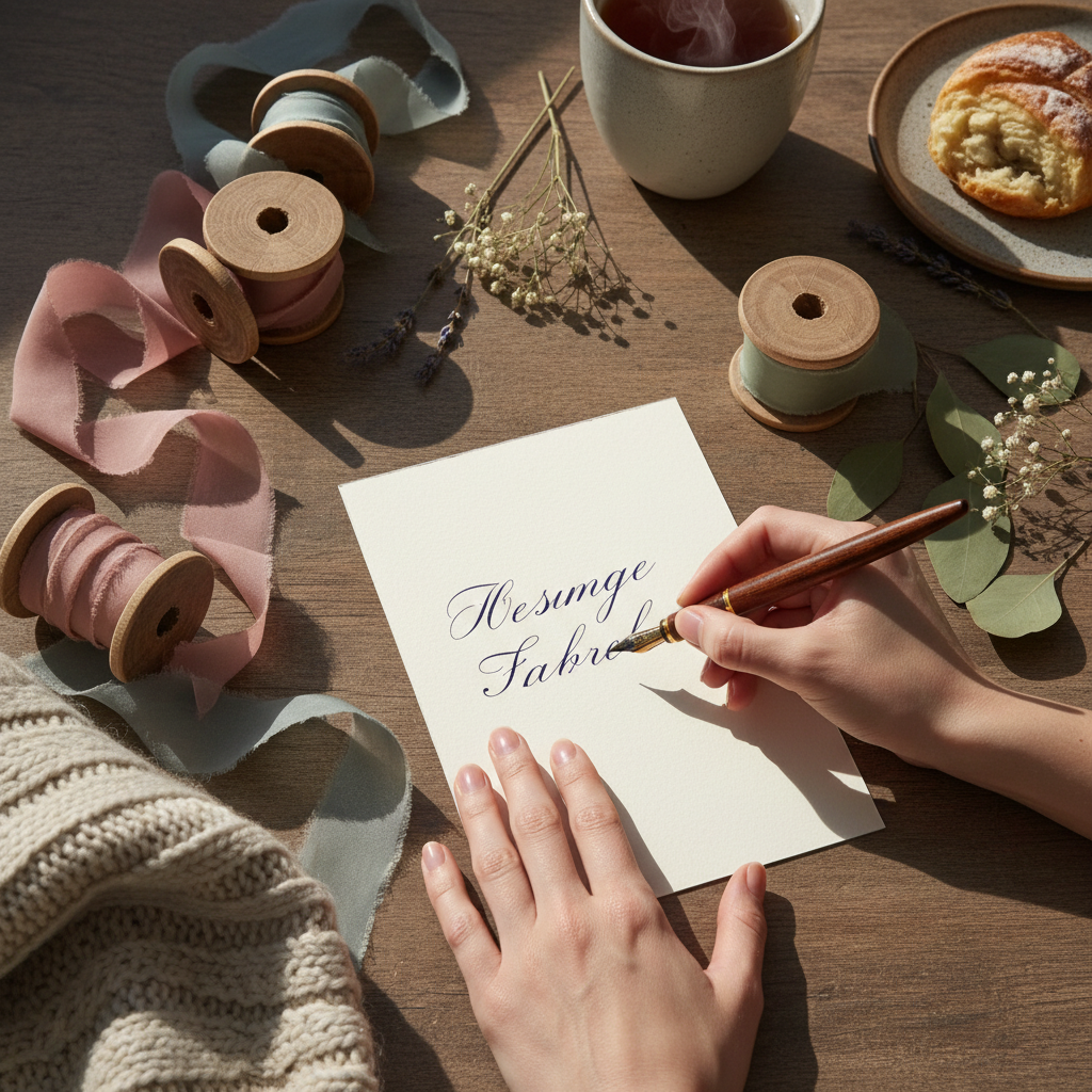 Escritura de tarjeta de regalo